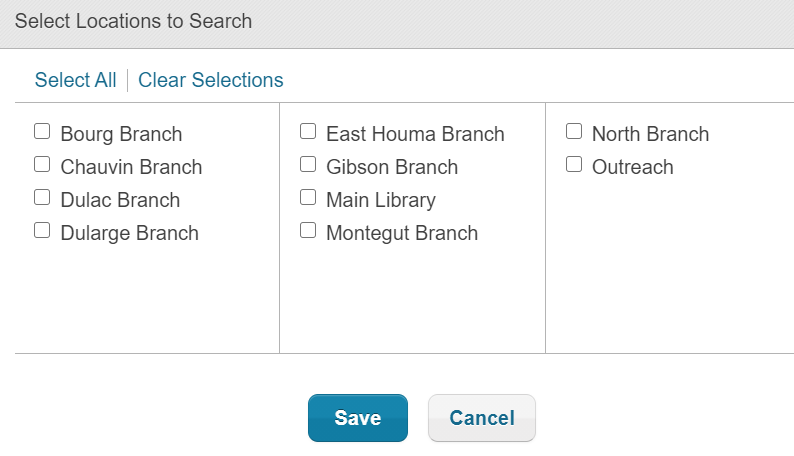 image of location search filter